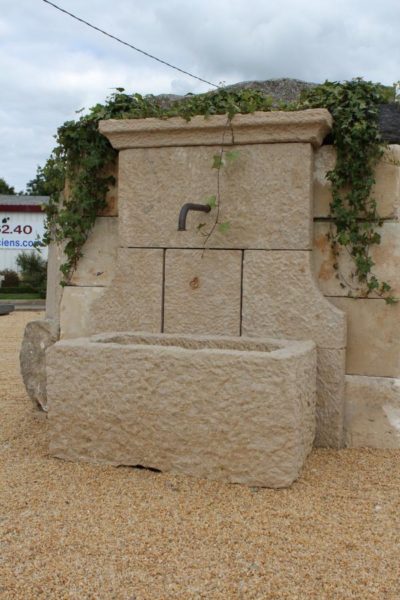 fontaine pierre calcaire bac dosseret