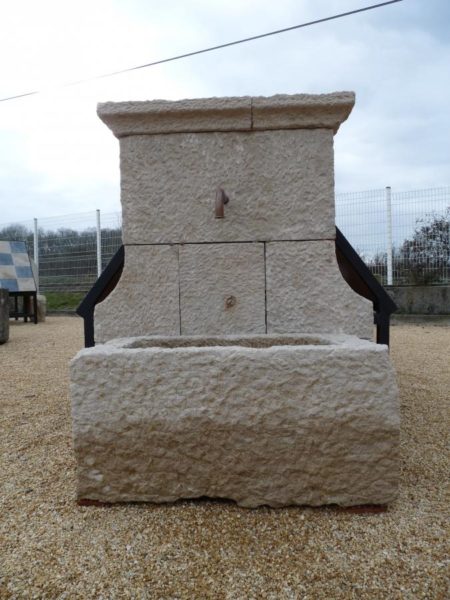 fontaine pierre calcaire bac dosseret