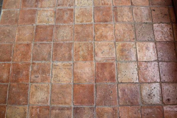 Antique French terracotta tiles - 16x16 cm | BCA Antique Materials