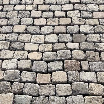 Antique granite cobble stones