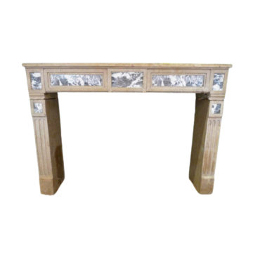 Louis XVI antique marble fireplace
