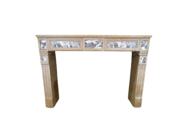 Louis XVI antique marble fireplace