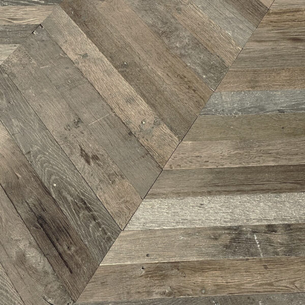 Antique french chevron parquet