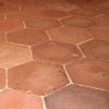 antique french terra cotta hexagon flooring