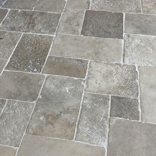 Antique limestone flagstone floors