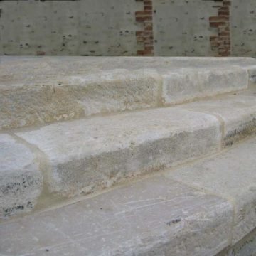 antique limestone steps