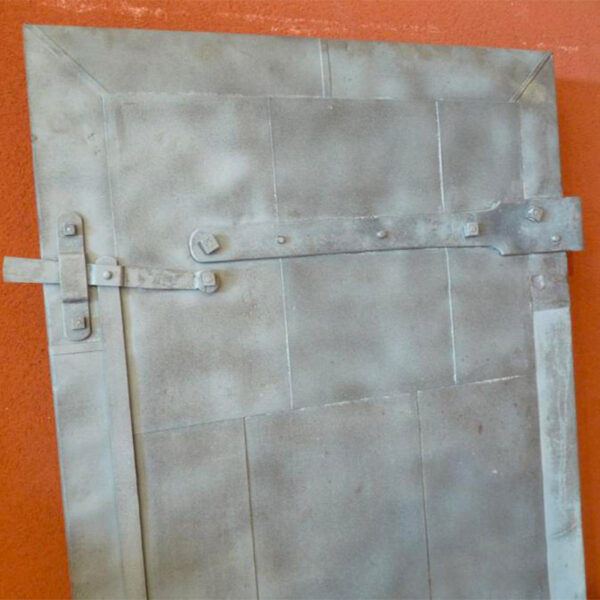 antique wood door with hardware