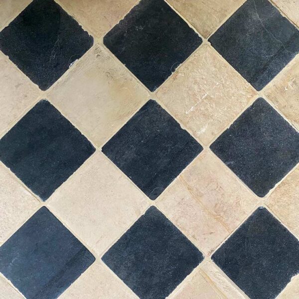 Chess board flooring