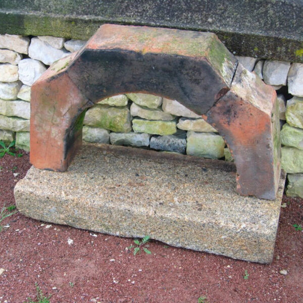 french antique bread oven entrance