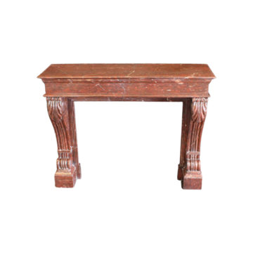 French red marble mantel