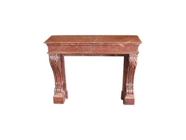 French red marble mantel