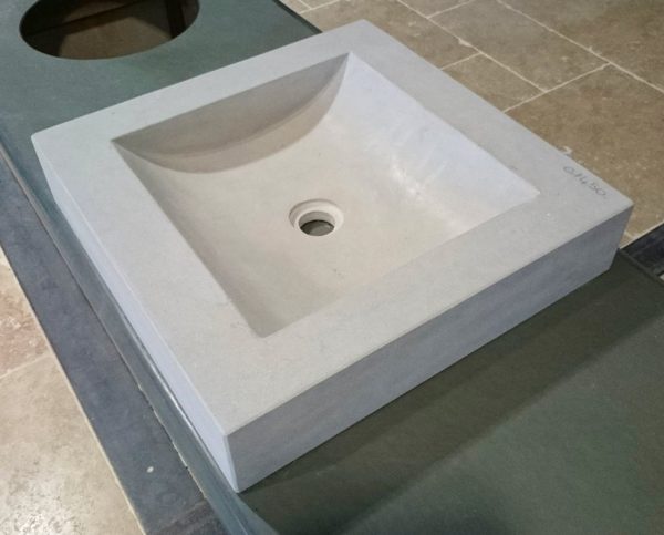 grey mera limestone washbasin