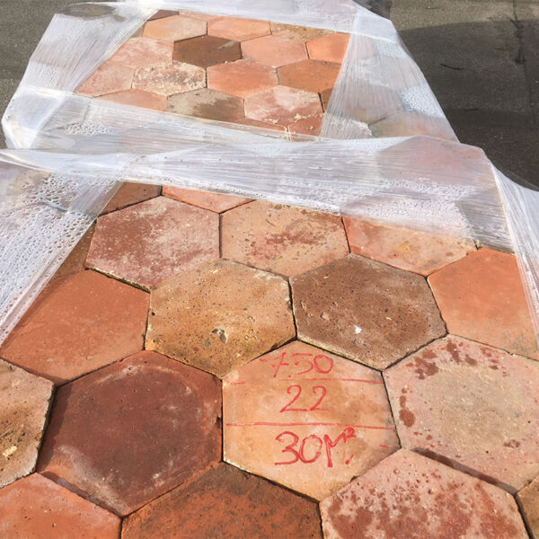 large antique 22 cm terracotta tile