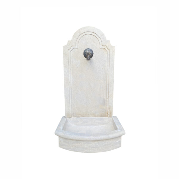 Limestone wall fountain rustic