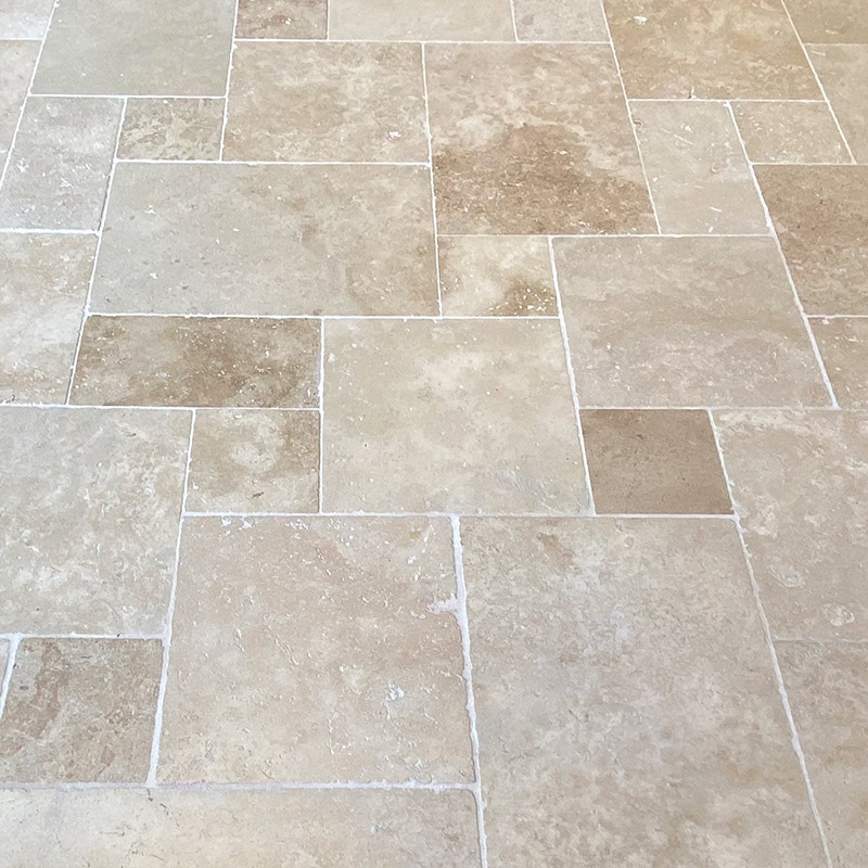 plein kleding schijf antiqued" Travertine stone flooring