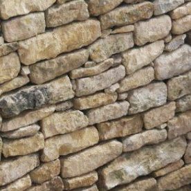 Reclaimed french limestone walling