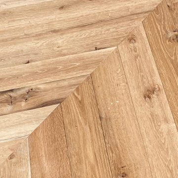 Reclaimed remilled oak chevron