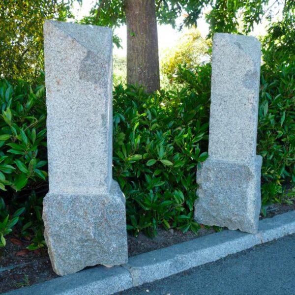 rectangular post with triangle cut corner