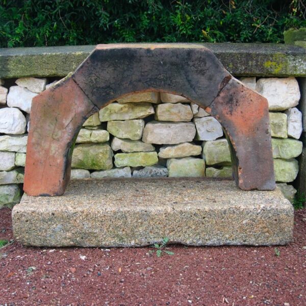 salvaged bread oven entrance