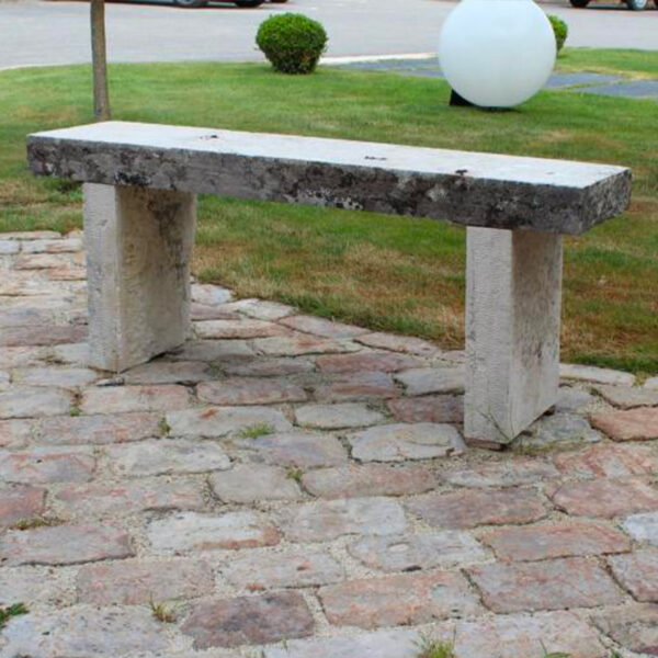 simple aesthetic stone bench