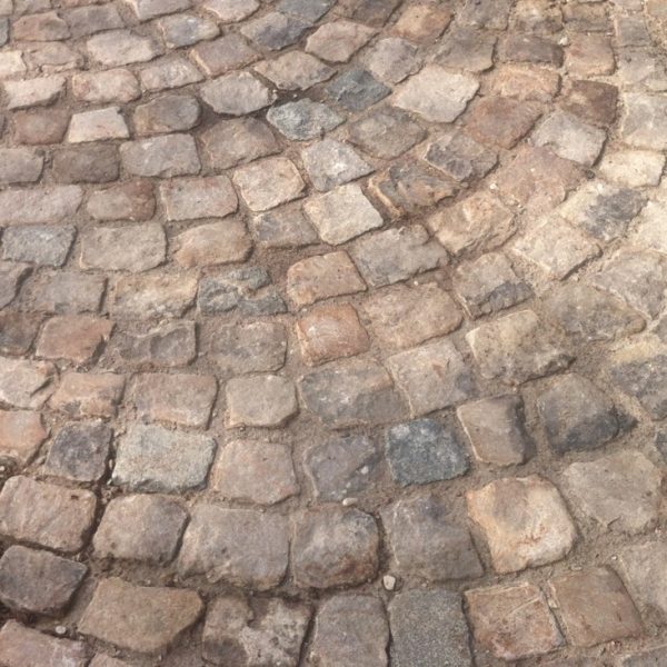 small format of french antique cobbles