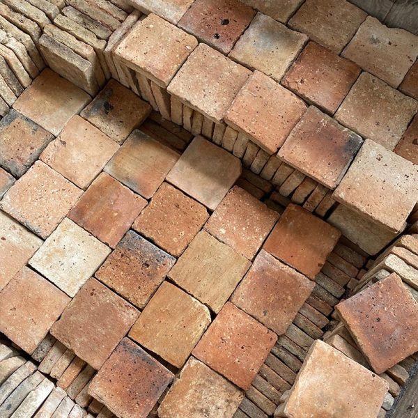 stock of old terracotta tiles
