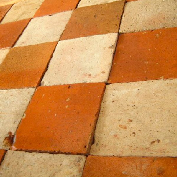 Terracotta antique floor tiles