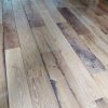 Wide antique oak floorboards