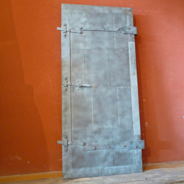 wood and metal sanded door