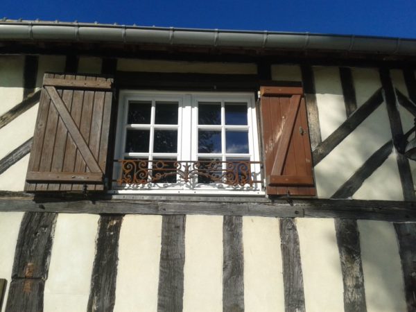 iron window guard rails in our showroom