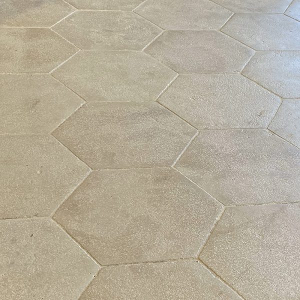 Lightly hexagons new floor tiles
