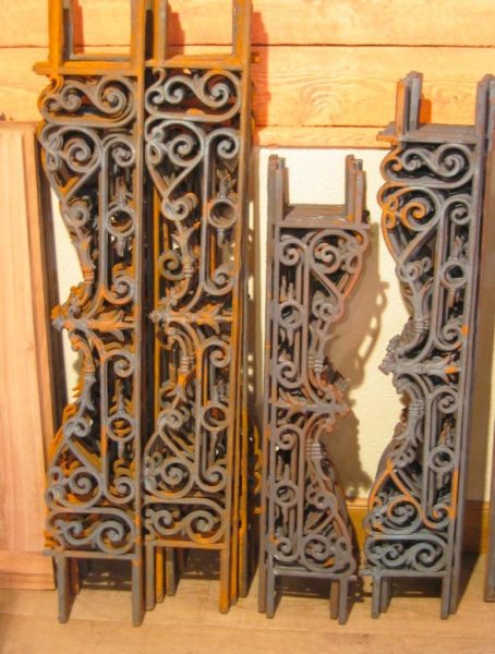 Stock of our iron window guard rails