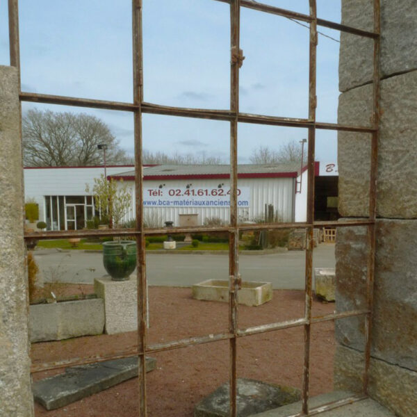 antique reclaimed iron window