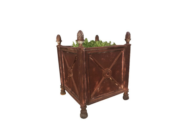 iron orange tree planter reproduction