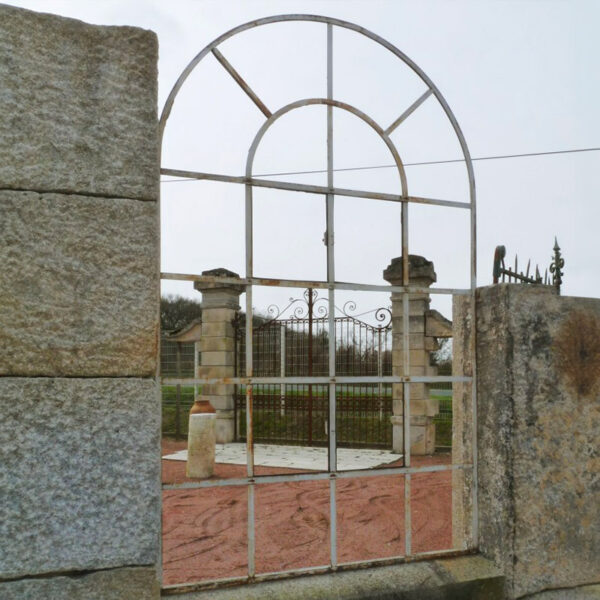 iron window from 19th century french factory