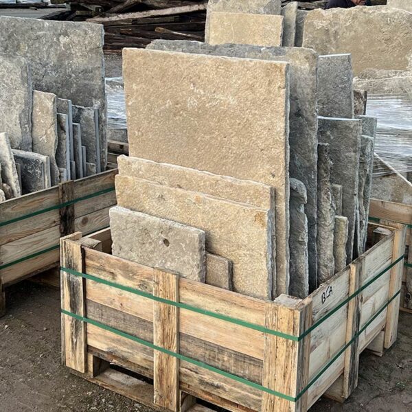 Stock of french bourgogne flagstones