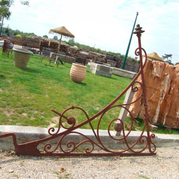 wrought iron brackets with volute
