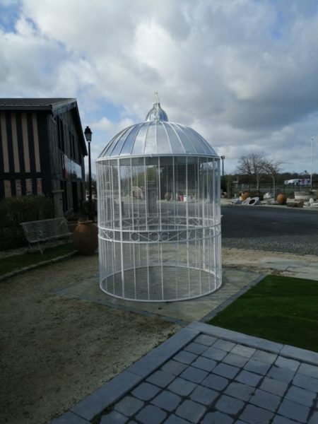 circular gazebo birdcage with a dormed roof