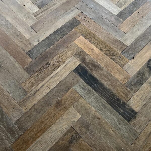 Antique herringbone parquet