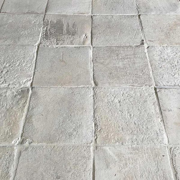 Authentic caen limestone floor