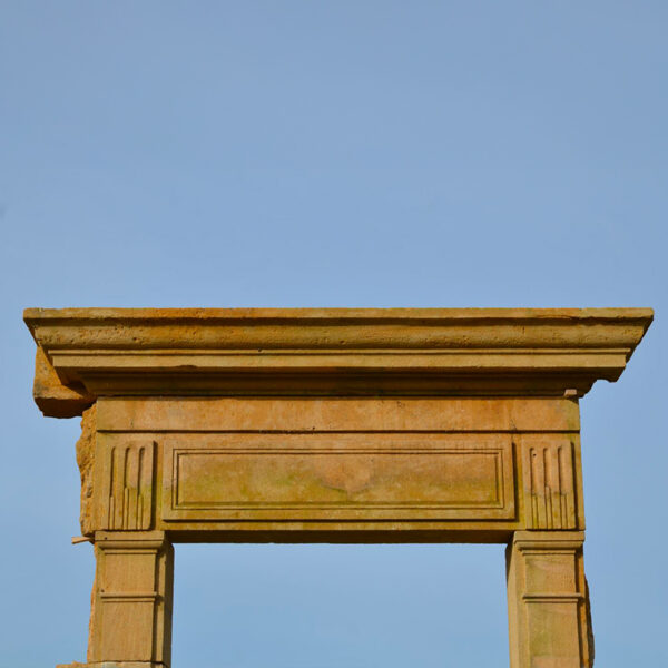 door surround with cornice triglyph and rectangle moulding