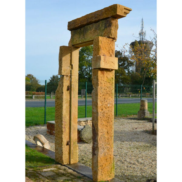reclaimed door surround in french stone