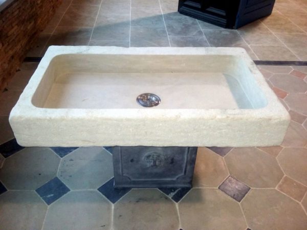 stone sink or washbasin in beige mera stone