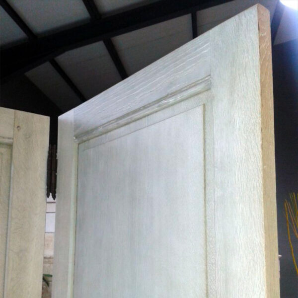 lightly whitewashed oak door
