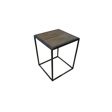 Steel and wood pedestals