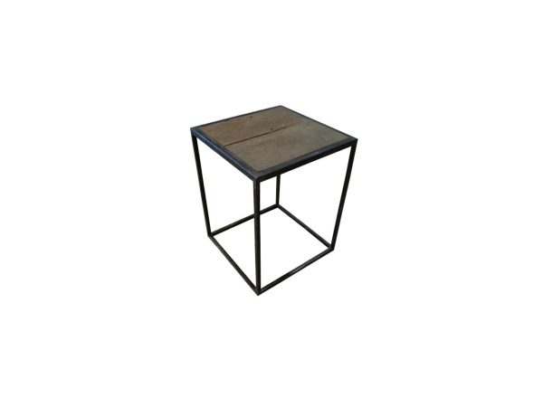 Steel and wood pedestals