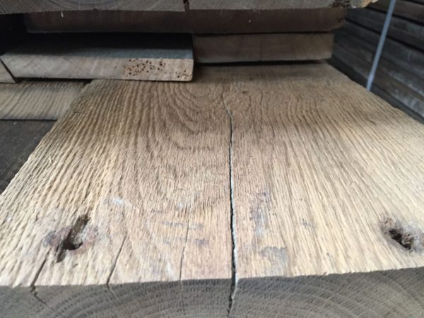 Antique oak floorboards