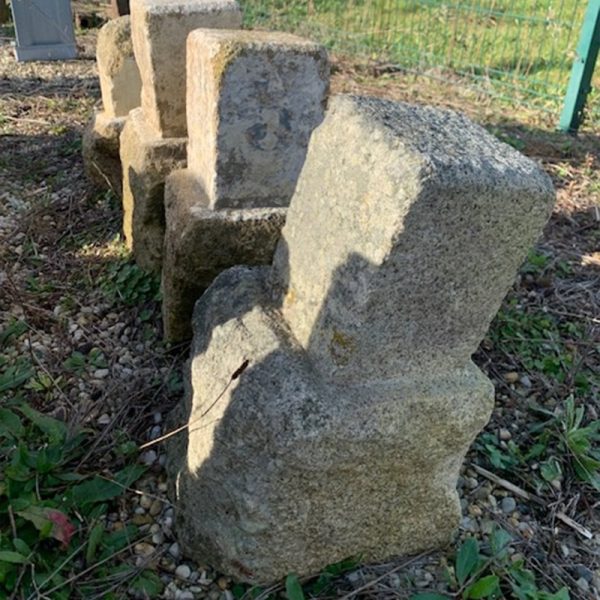 ancient rustic stone post