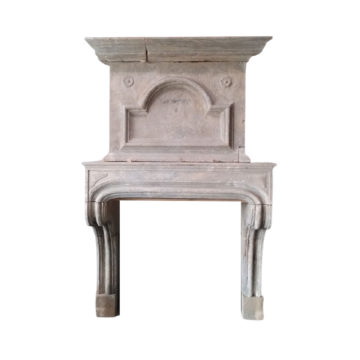 antique french fireplace with overmantel