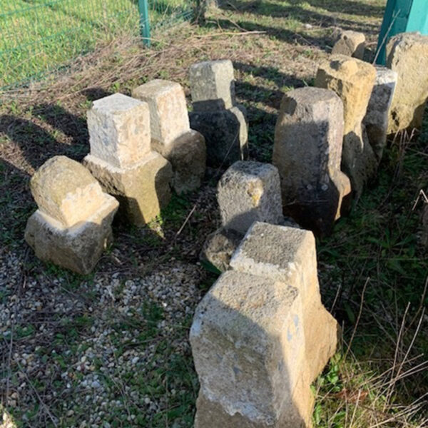 posts for marking garden and pathway